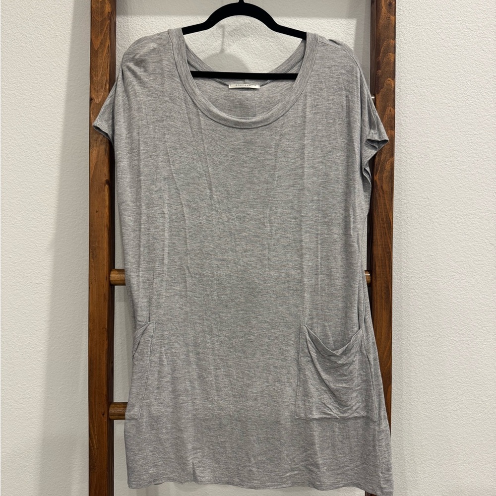 Light Gray Women's Pocket Tunic
